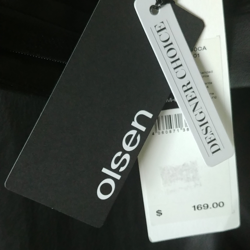 NWT,"OLSEN" BLACK PANTS,size 42, US M-L - Picture 10 of 13